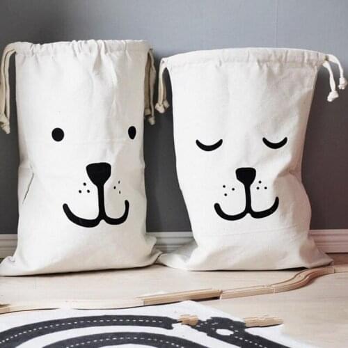 Cartoon Childrens Toy Storage Bag Drawstring Backpack Baby Clothes Laundry Bag Childrens Room Storage Bags