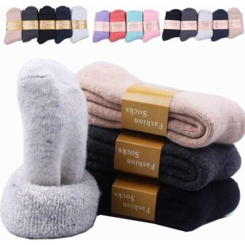 Winter Thicken Mens Socks Warm Thicken Thermal Wool Cashmere Women Snow Socks Boots Floor Socks for Men Women