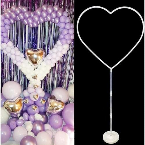 New Floating On The Ground Column Bracket Road Leading Heart-shaped Sky Circle Wedding Decor Helium Globos Baby Shower Ballon