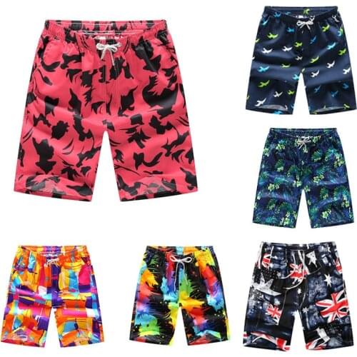 New Fashion Mens Swimwear Swim Printed Shorts Trunks Beach Board Shorts Swimming Pants Swimsuits Mens Quick Dry Surffing Shorts