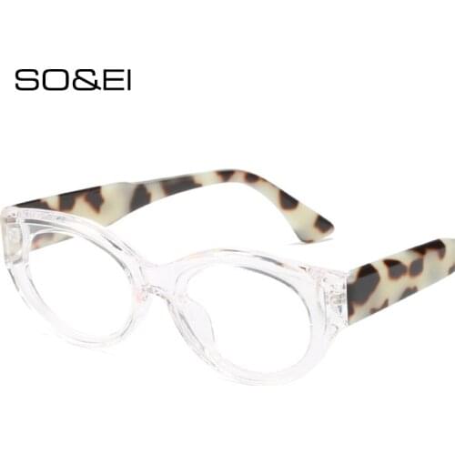 SO&EI Fashion Cat Eye Oval Sunglasses Women Retro Clear Jelly Color Eyewear Men Trending Olive Green Rose Pink Sun Glasses UV400