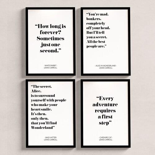 Wooderland quote canvas poster and print Scandinavian style fairy tale painting decoration picture modern living room decoration