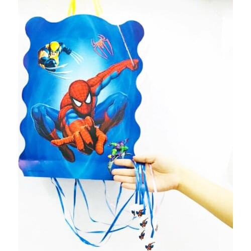 1pc/set Spiderman Folding Pinata Kids Birthday Party Game Decoration Funny Boys Birthday Party Supplies Spiderman Pinata