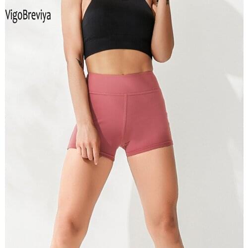 VigoBreviya Sexy Seamless Yoga Short Women Gym Workout High Waist Sports Shorts Fitness Leggings Push Up Tight Running Shorts