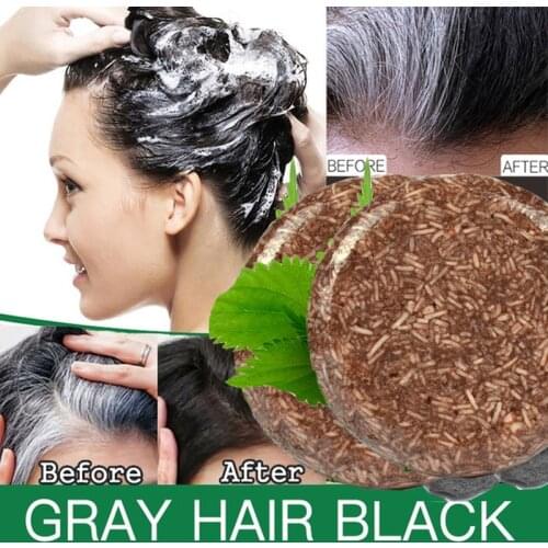 Hair Darkening Shampoo Hair Care Deep Cleansing Repairing Natural Ingredients Gray White Hair Color Dye Hair Shampoo Hair Black