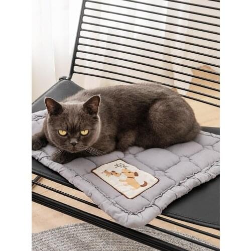 Nordic Solid Color Cushion Home Non-Slip Affixed Cloth Embroidered Dining Chair Cushion Office Student Living Room