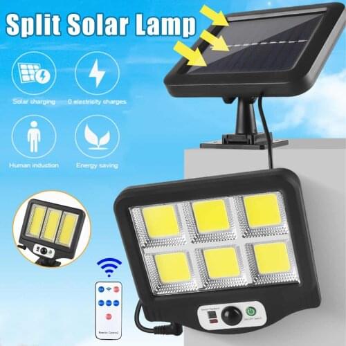 150/160COB Solar Powered Light Outdoors Motion Sensor Sunlight Waterproof Wall Emergency Street Security Lamp for Garden Decor