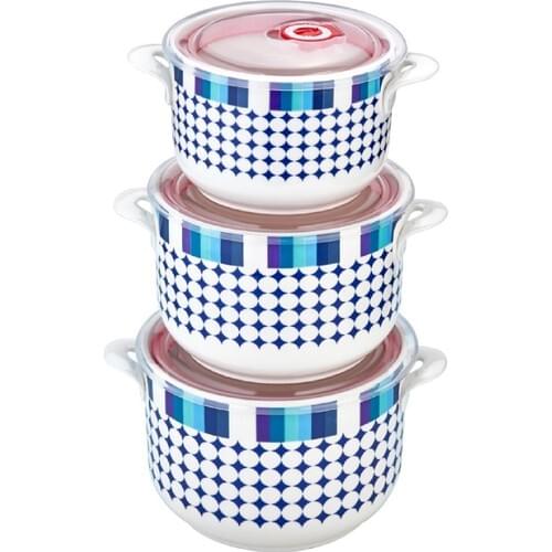 Rooz Rooz Porcelain Triple Storage Container 1522
