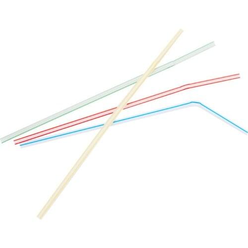 100PCS Disposable Drinking Straws Flexible Plastic Straws Practical Soy Milk Straw for Home Party Activity