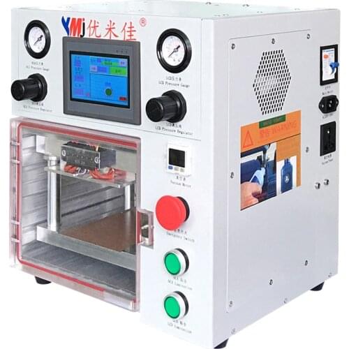 YMJ Vacuum OCA Laminating Machine Double Pressure Regulating Valve Portable Laminator for Samsung iPhone Screen Repair