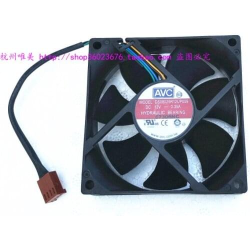NEW AVC 8025 8cm 4PIN DS08025R12U P059 12V 0.35A cooling fan