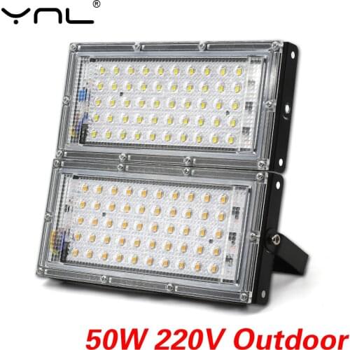 LED FloodLight 50W AC 220V 230V 240V Waterproof Ip65 Outdoor Flood light Spotlight Reflector LED Street Lamp Garden Lighting