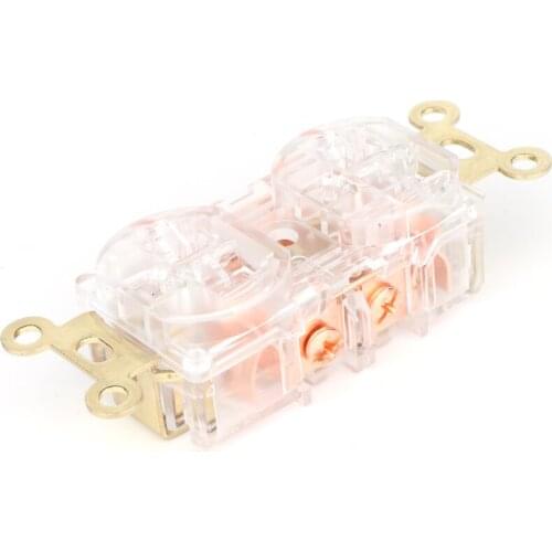 High quality 5 pieces US AC Power Receptacle Wall Outlet distributor, Gold Plated Socket distributor