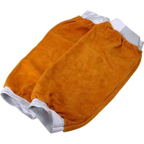 1 Pair Welder Arm Protective Sleeve Working Safety Sleeves Flame Resistant Cotton Sleeves Protect Arm Guard Welding Tools