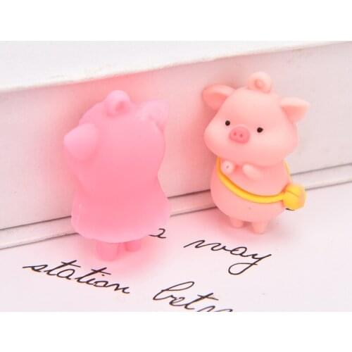 1PC Creative Cute Mini Pig Doll Ornaments Desktop Cake Decor Car Micro Landscape DIY Handmade Jewelry Making Findings Supplies