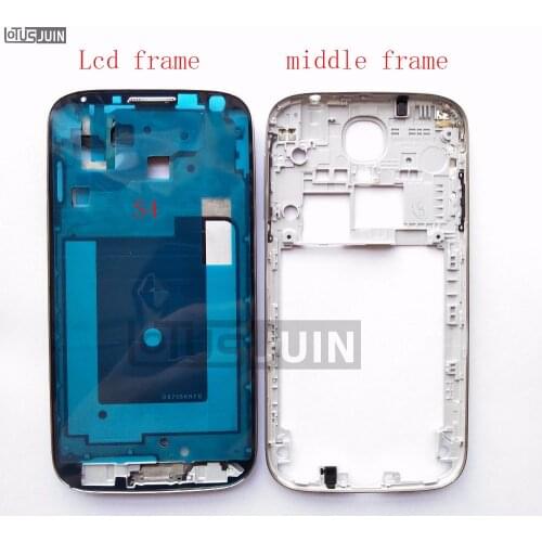 1pcs Middle Housing Frame Cover + LCD Front Display Frame Bezel for Samsung S4 i9505 Middle Frame Replacement