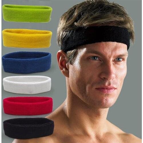 1000Pcs/Lot Basketball Sport Sweatband Headband Gym Stretch Head Band Cotton 17x5.5