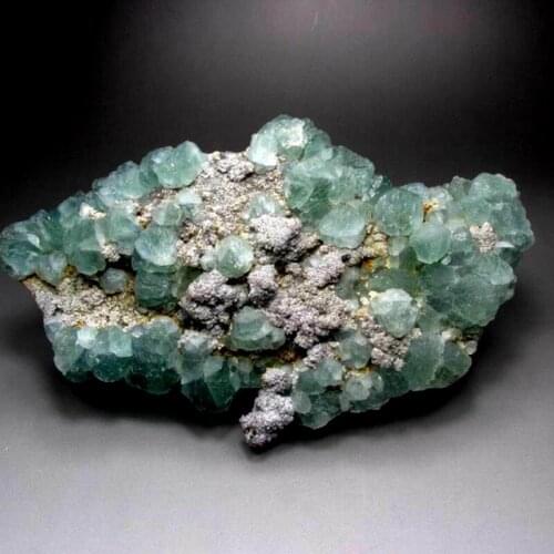 1364g Green Fluorite Cluster on Matrix Termianted - crystals and stones healing Mineral specimen Home Decor feng shui decoration