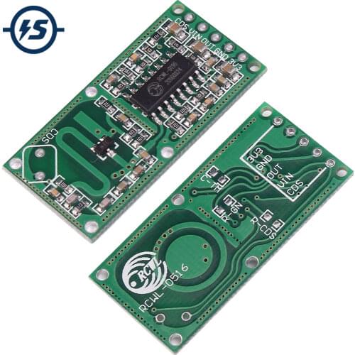 Microwave Radar Sensor Module 5pcs Penetrating Detection RCWL-0516 Human Body Induction Switch Intelligent Detector 3.3V Output