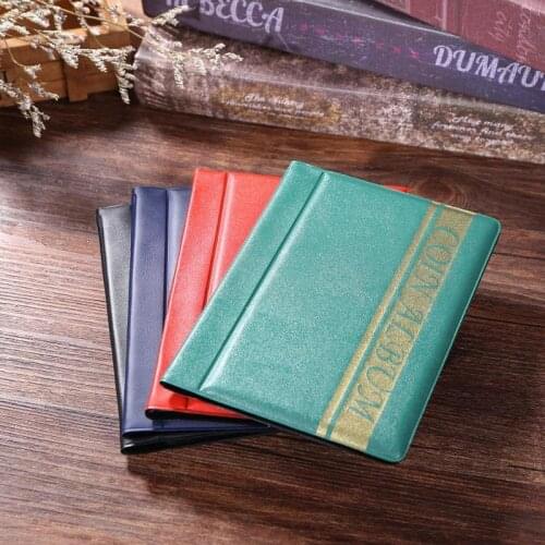 120 Sheets Coin Holder 4 Colors Coin Album Portable Album Coin Penny Money Storage Book Case Folder Holder Collection Collecting