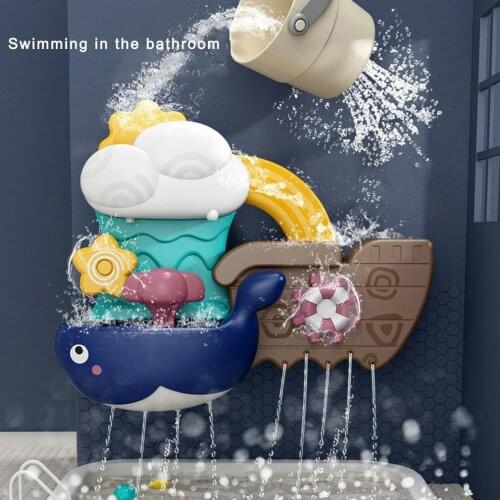Childrens Bathroom Bath Toys Whale Cloud Model Toddlers Swimming Bathroom Bathing Summer Water Toys For Kids