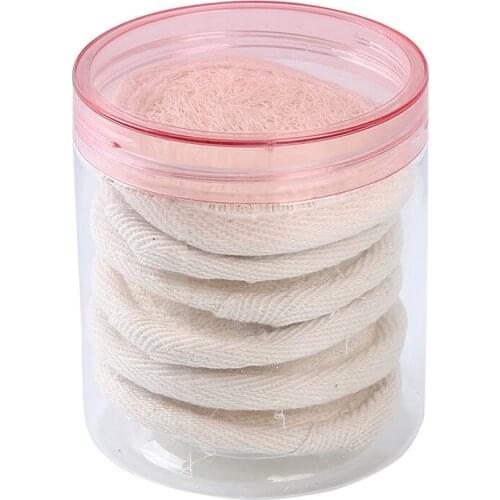 Round Loofah Sponge Washing Exfoliate Makeup Remover Bath Rub Slices Body Shower Pad Towel Glove Clean Natural Facial