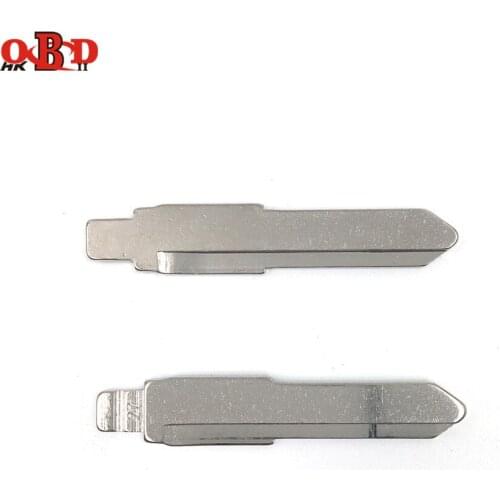 HKOBDII 10 pcs/lot Metal Blank Uncut Flip KD Remote Key Blade Type 27# for Mazda Blade