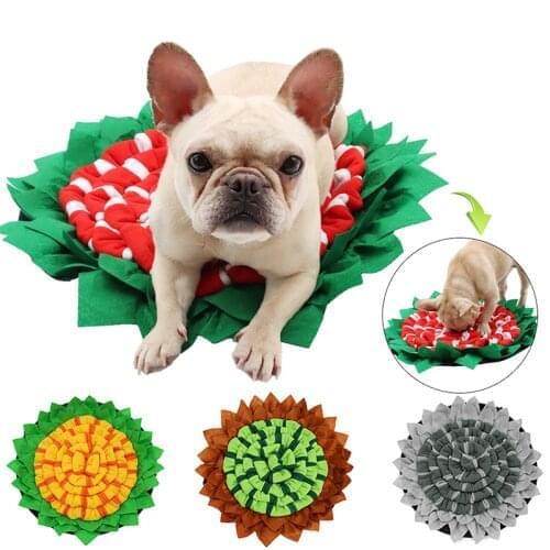 Dog Snuffle Mat Pet Puzzle Toy Encourage Natural Foraging Skills for Dogs Pet Leak Food Feeding Mat Nosework Training Play Mats