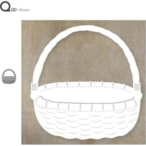 Bamboo Basket Metal Cutting Dies Scrapbooking Handmade Tools DIY Card Make Mould Model Craft Decoration New 2021 Wholesale