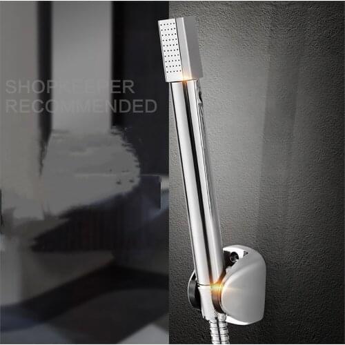 Mordern Style Bathroom Stainless steel + Copper Hand Held Shower Heads Chrome Top Spray Rain Shower Heads