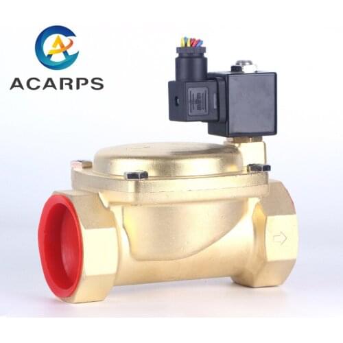 Normally Closed Water Air 1.5 Solenoid Valve 12v 24v 22v 110v High Pressure Brass