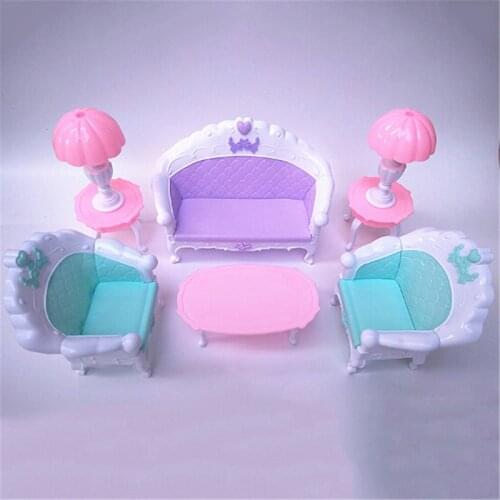 NEW Rocking Chair Sofa Baviphat Accessories For Doll House Decoration Baby Toys Baviphat Furniture Plastic Furniture Sets