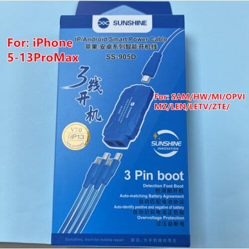 SS-905D ON/OFF Service DC Power Supply Current Testing Cable For iPhone 5G - 11 Pro Max For Samsung Huawei Phone Power