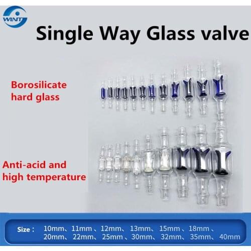 One-way Blue Core White Core Piston Glass Valve Magnetic Pump Filling Machine Accessories 11mm 12mm 13mm 15mm 17mm 18mm 20mm