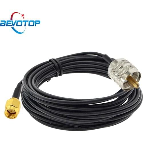 RG174 Pigtail PL259 PL-259 UHF Male to SMA male Plug Pigtail RF Coaxial Extension Cable Coax Jumper Cord