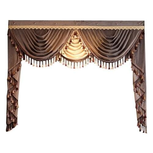Luxury Valance custom dedicated links for living room bedroom kitchen hotel window curtain top (not included curtain and tulle)