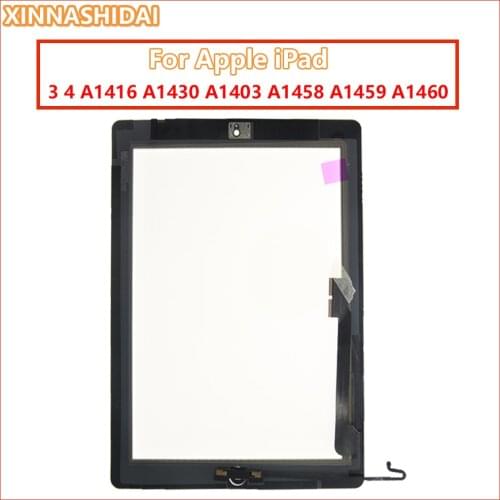 Touch Screen For iPad 3 4 iPad3 iPad4 A1416 A1430 A1403 A1458 A1459 A1460 LCD Outer Digitizer Sensor Glass Panel Replacement