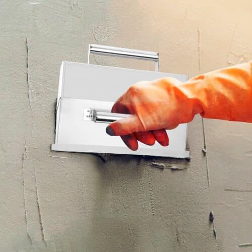 Plastering Trowel Stainless Steel Skimming Trowel Wall Plastering Tools Double Handle Hand Plaster Tiling Tools