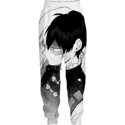 2021 Japan Kawaii Anime Cartoon My Hero Academia 3D Print Men Women Pants Casual Oversize Joggers Autumn Regular Sweatpants