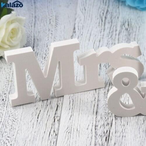 Wedding Decorations Marriage Decor Mr &amp Mrs Birthday Party Decorations White Letters Wedding Sign Hot