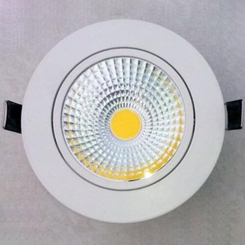 10X Dimmable Led downlight light COB Ceiling Spot Light 5w 7w 9w 12w 85-265V ceiling recessed indoor lighting