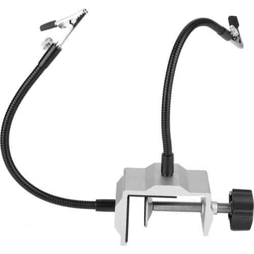 Universal Metal Arm Electric Iron Holder Solder Station Clamp For Diy Soldering PCB Universal Metal Arm Welding Table Fixture