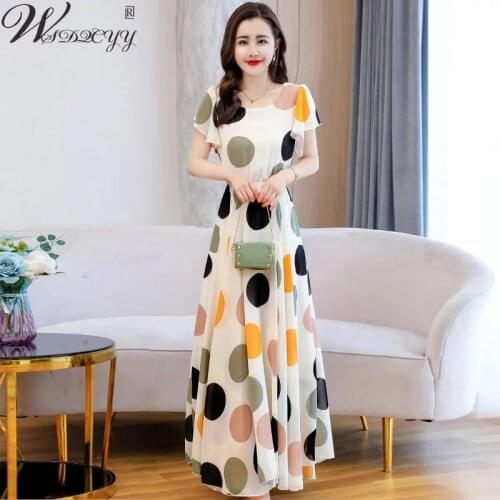 WSDQCYY Summer Polka Dot Dresses