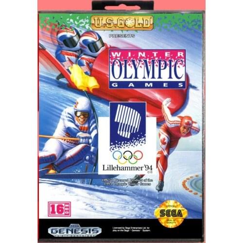 Winter olympi games lille hammer94 16 Bit MD Game card with Retail Box For Sega Genesis & Mega Drive