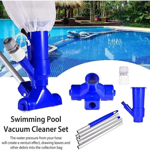 1 Set Swimming Pool Vacuum Cleaner US Plug Suction Head Pond Fountain SPA Cleaner Brush with handle Cleaning Disinfect Tools