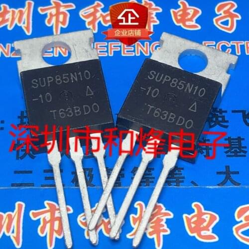 10PCS SUP85N10-10 TO-220 100V 85A 100% New&original