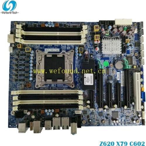100% working for HP Z620 X79 C602 single-channel motherboard 708614-001 708614-601 618264-003
