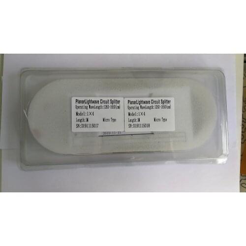 2pcs/lot1x4 fiber optic PLC splitter without connector cable1x4 0.9mmMini Blockless 4 Ports PLC Splitter