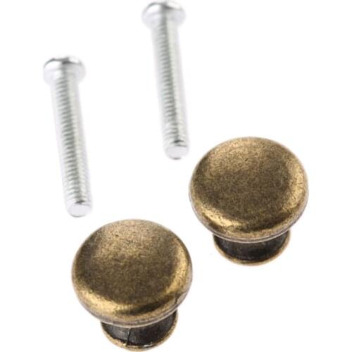 2Pcs 15x14mm Antique Bronze Jewelry Box Drawer Cabinet Door Pull Knob Furniture Handle Cupboard Decorative Furniture Hardware