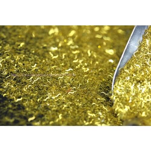 Champagne Wave Shape Glitter Sequins DIY Sparkly Paillette Tips Charm Pigment Flakes Gel Nail Decorations